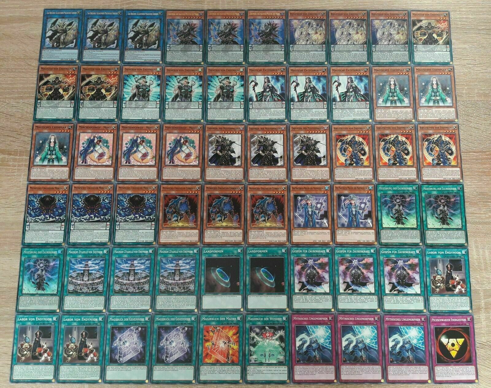 Yu-Gi-Oh Pendulum Magier Hexer Endymion Deck DEUTSCH