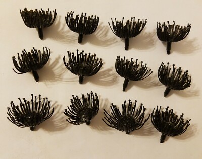 144 pcs Darice Artificial Large Black Plastic Poppy Center Flower Pollen Pistil