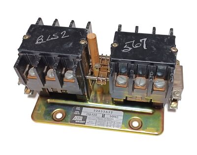 Acco Wright 52652A22 Reversing Contactor Assembly 110-120V Coils / New Old Stock