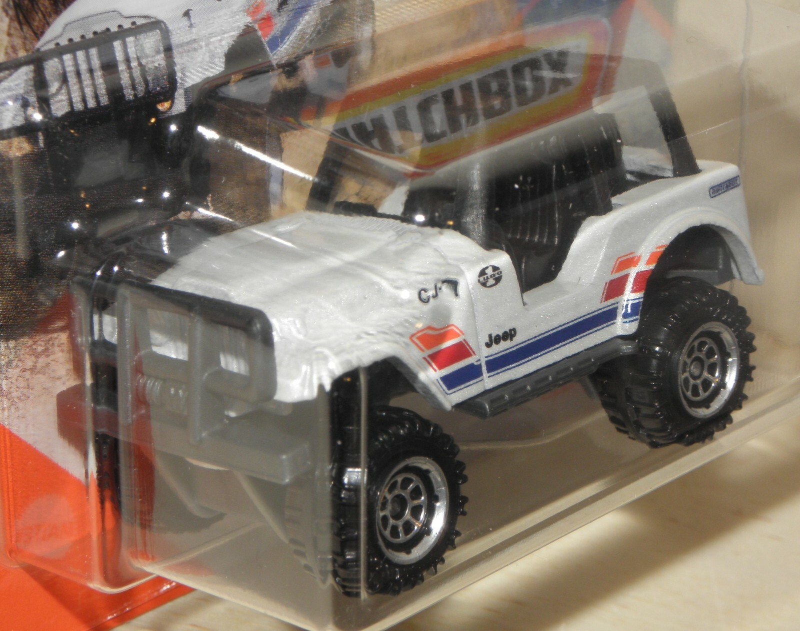 2020 Matchbox JEEP 4x4 CJ-7 weiß offen - MBX Mountain 80100 GKL98 MB878 NEU