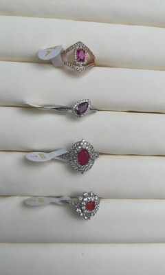 Bomb Party Ring Lot Of 4 - Size 7