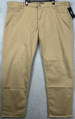 Mavi Jeans Mens 48X34 Big Tall Zach Khaki Twill Straight Leg Denim Stretch NEW