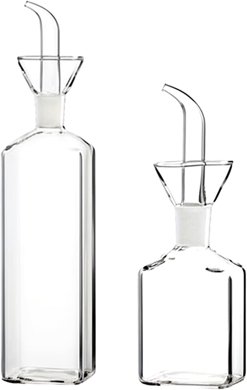 Borosilicate Glass Olive Oil Dispenser, Non Drip Leak Proof Olive Oil Bottle for