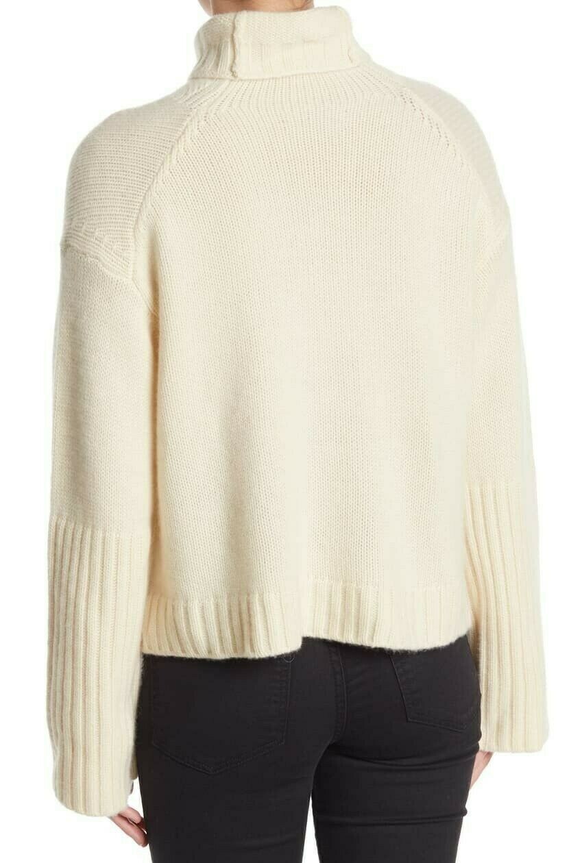 Pre-owned Allsaints Brand Cashmere Turtleneck Sweater From All Saints Chalk White Size S