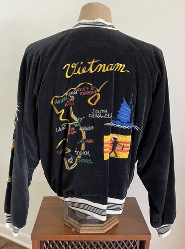 60s Germany souvenir jacket スカジャン 60s Japan Reversible Sukajan Souvenir Jacket Vietnam Tonkin
