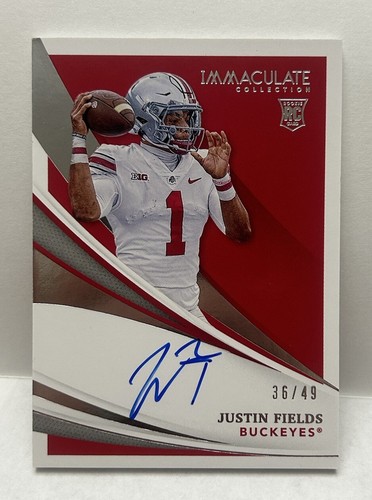 2021 Panini Immaculate Collection Collegiate Justin Fields #105