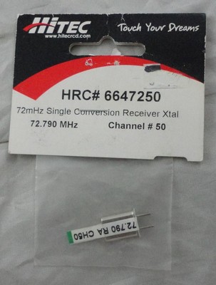 Hitec 72Mhz AM/FM Single Conversion Receiver Crystal CH50 72.790Mhz HRC6647250