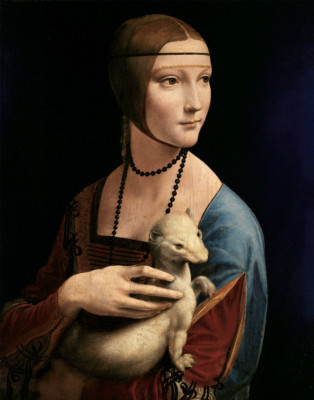 Lady with an Ermine by Leonardo Da Vinci Art Print 11''x14''