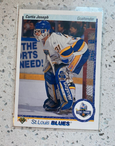 Upper Deck 1990-1991 NHL Hockey Curtis Joseph Star Rookie Rookie Card #175. rookie card picture