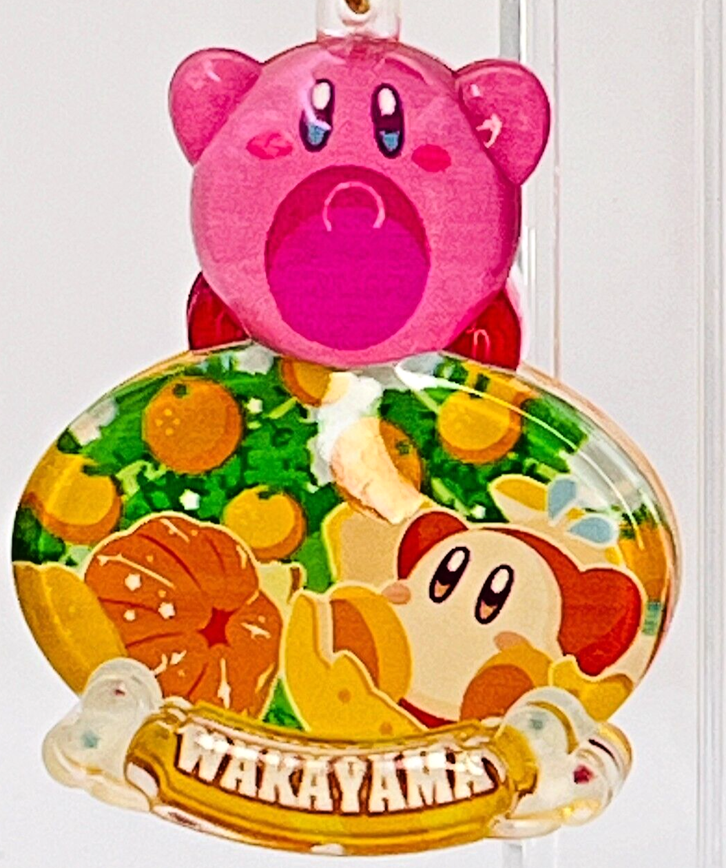 Wakayama Mikan Kirby Dream Land Gotochi Pukkuri Clear Keychain