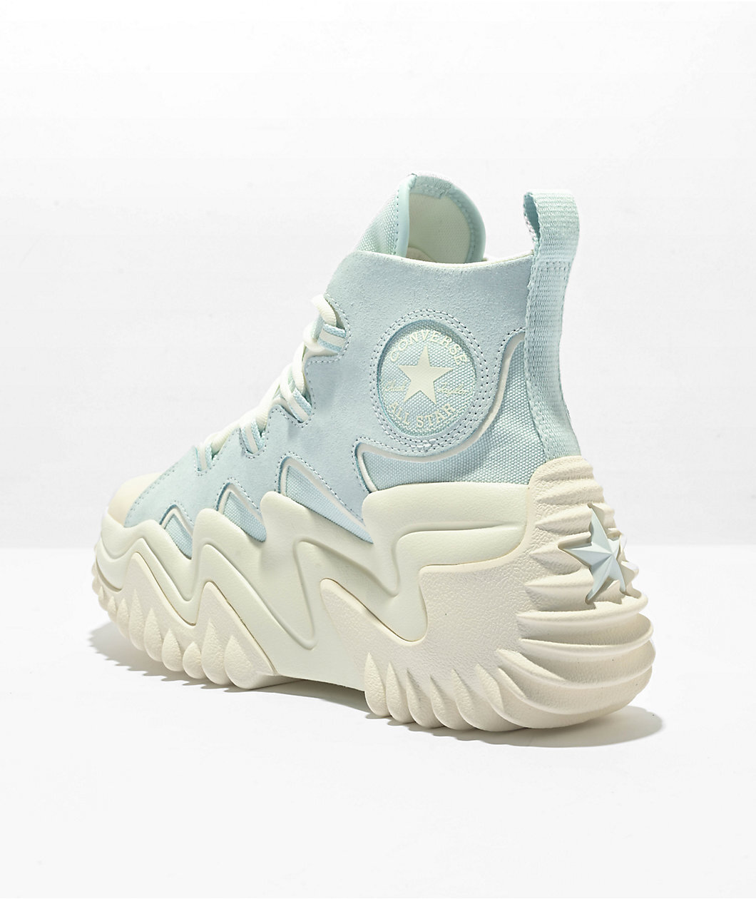 靴 CONVERSE RUN STAR MOTION HI NEW Converse Run Star Motion Aqua Mist High Top Shoes Blue
