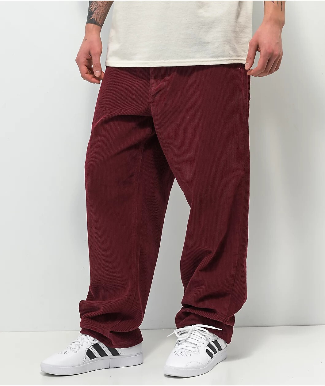 パンツ Dime RELAXED CARGO CORD PANTS / BURGUNDY Dime RELAXED CARGO CORD PANTS / BURGUNDY