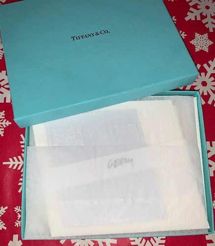 RARE Tiffany & Co Frank Gehry Note Cards Stationery w/ Blue Box FOR GEHRY LAUNCH