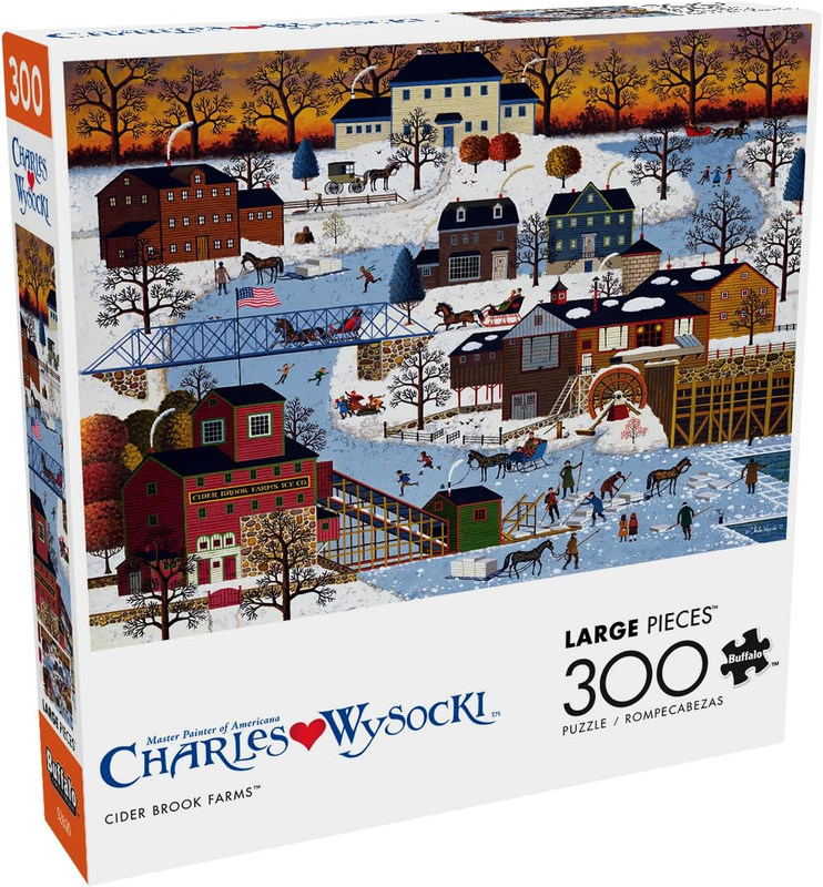 Charles Wysocki - Cider Brook Farms - Large Piece Jigsaw Puzzle