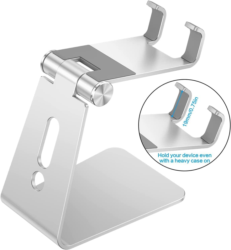 Adjustable Cell Phone Stand,  C2 Aluminum Desktop Phone Holder Dock Compatible w