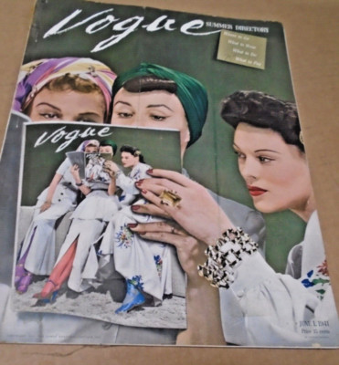 6/1/ 1941 VOGUE magazine~ Summer directory-where to go~what to wear~what to do