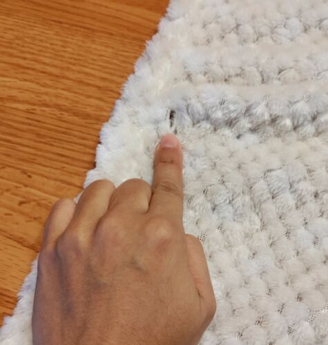 LARGE Cream Off White Sheep Lamb Baby Security Blanket Lovey 27"