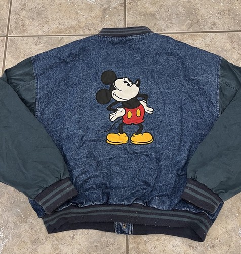 雷鬼 90's Disney Mickey Mouse デニムスタジャン 90's Disney