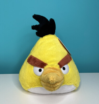 Angry Birds Chuck Yellow Bird Plush Rovio 11  2016 No Sound Rare Stuffed Animal