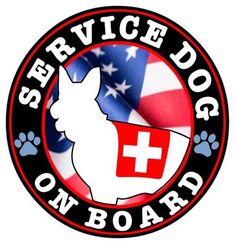 Service Dog On Board Sticker