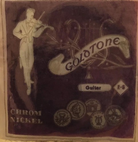 Vintage Gold Tone Open Stock Chrome Nickel Guitar Strings (49 Count)