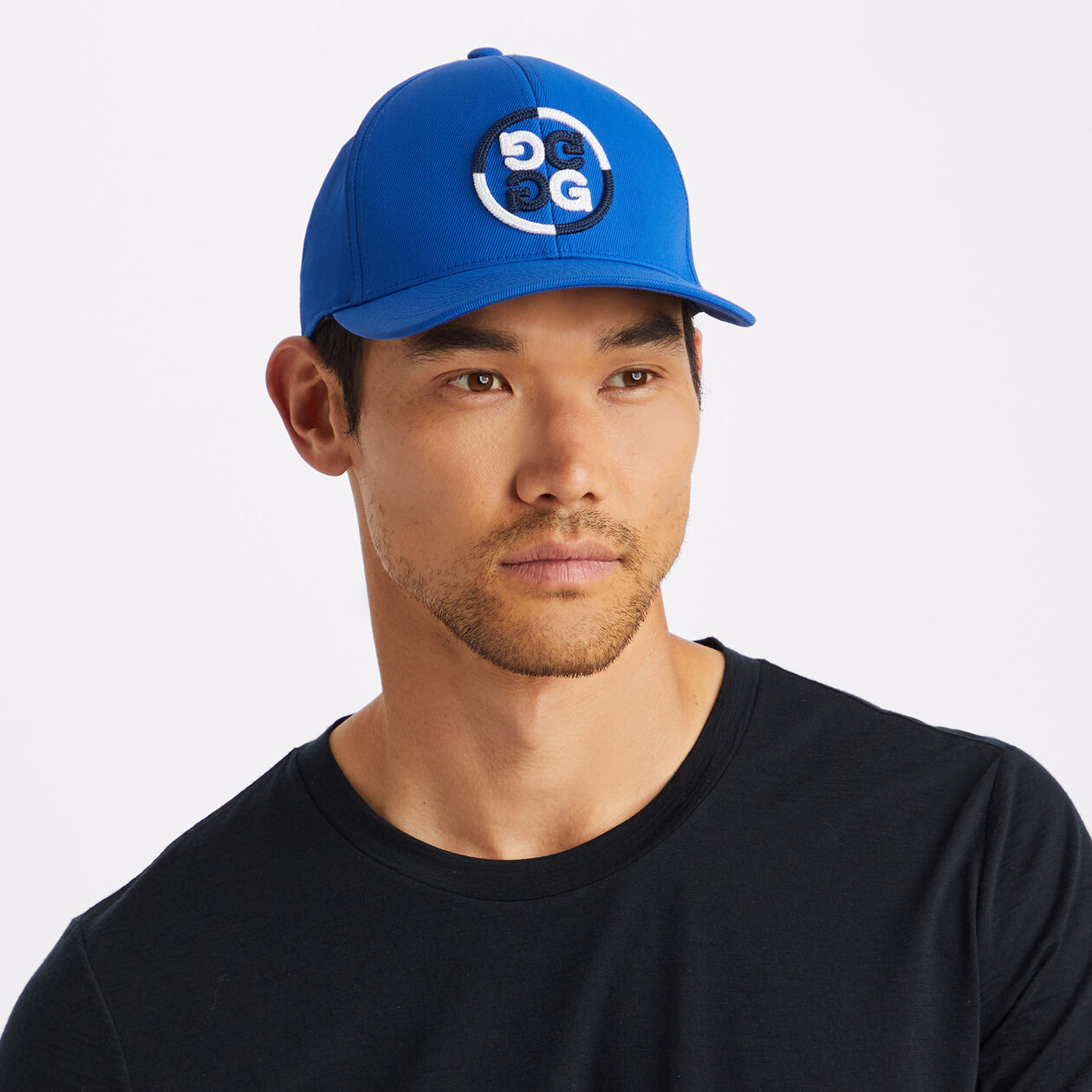 【G FORE】男女共用 COLOUR BLOCK CAP / 追跡付 New G/FORE GFORE COLOUR BLOCK CIRCLE G'S STRETCH TWILL