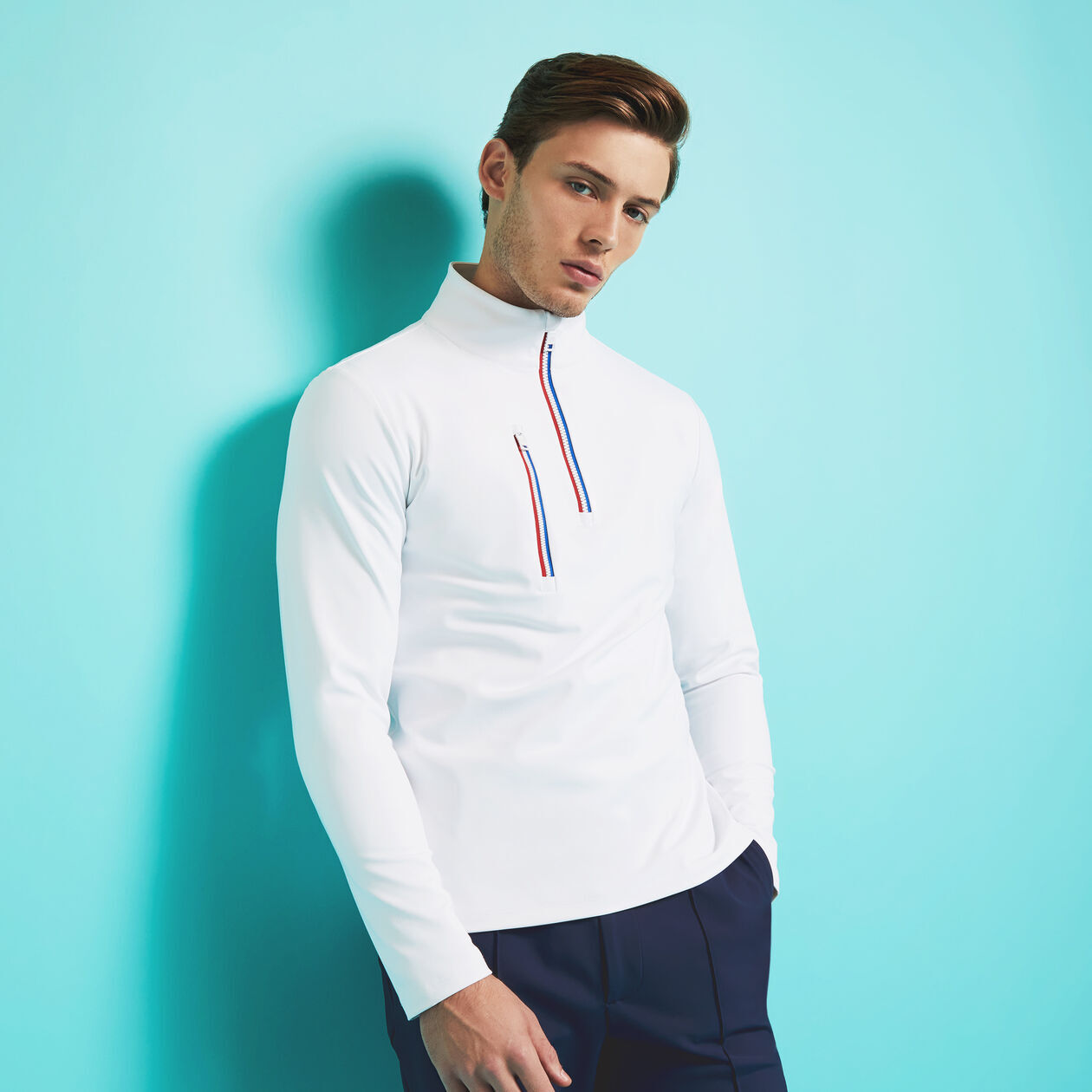 New Mens G/FORE GFORE DAYTONA TECH INTERLOCK PULLOVER G4MA23K125O