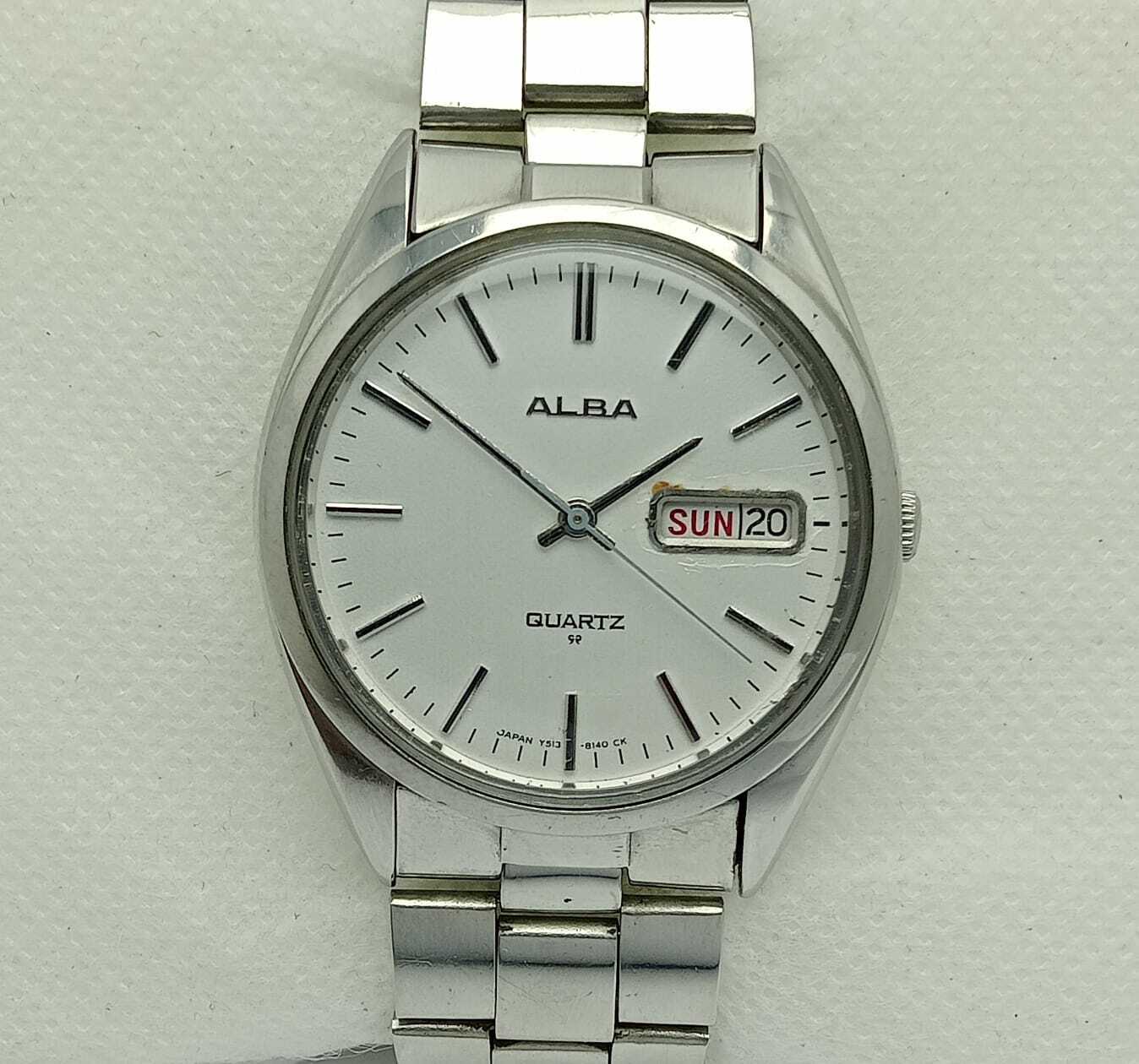 時計 SUCCESS VINTAGE ALBA SEIKO ALBA SUCCESS VINTAGE Watch V33F-6A10 1989 Sun & Moon
