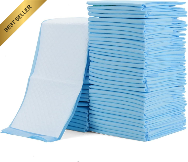 100 Pack Disposable Urine Pads Baby Diaper Changing Pads 43x33cm Absorbent Leak-