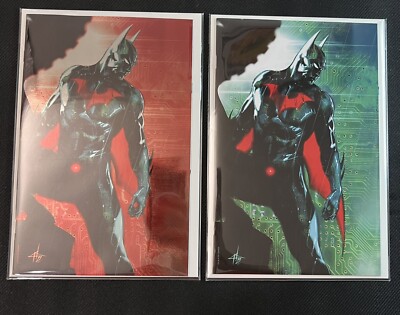 NYCC 2022 CARNIVORE COMICS BATMAN BEYOND #1 SET GABRIELE DELL OTTO FOIL W/COA