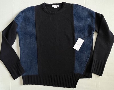 NWT Duffy Wool Yak Cashmere Blend Sweater Size M Boat Neck Long Sleeve
