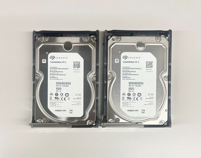 LOT OF 2x 005050142 EMC SEAGATE 2TB 6G SAS 7.2K 3.5'' LFF HDD HARD DRIVE
