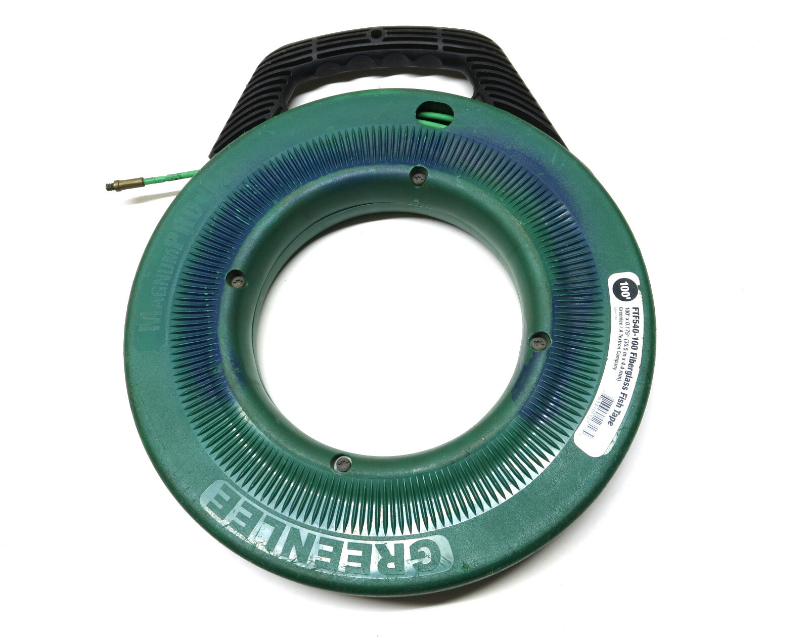 Greenlee FTF540100 Fiberglass 100' Fish Tape Missing pulling eyeの