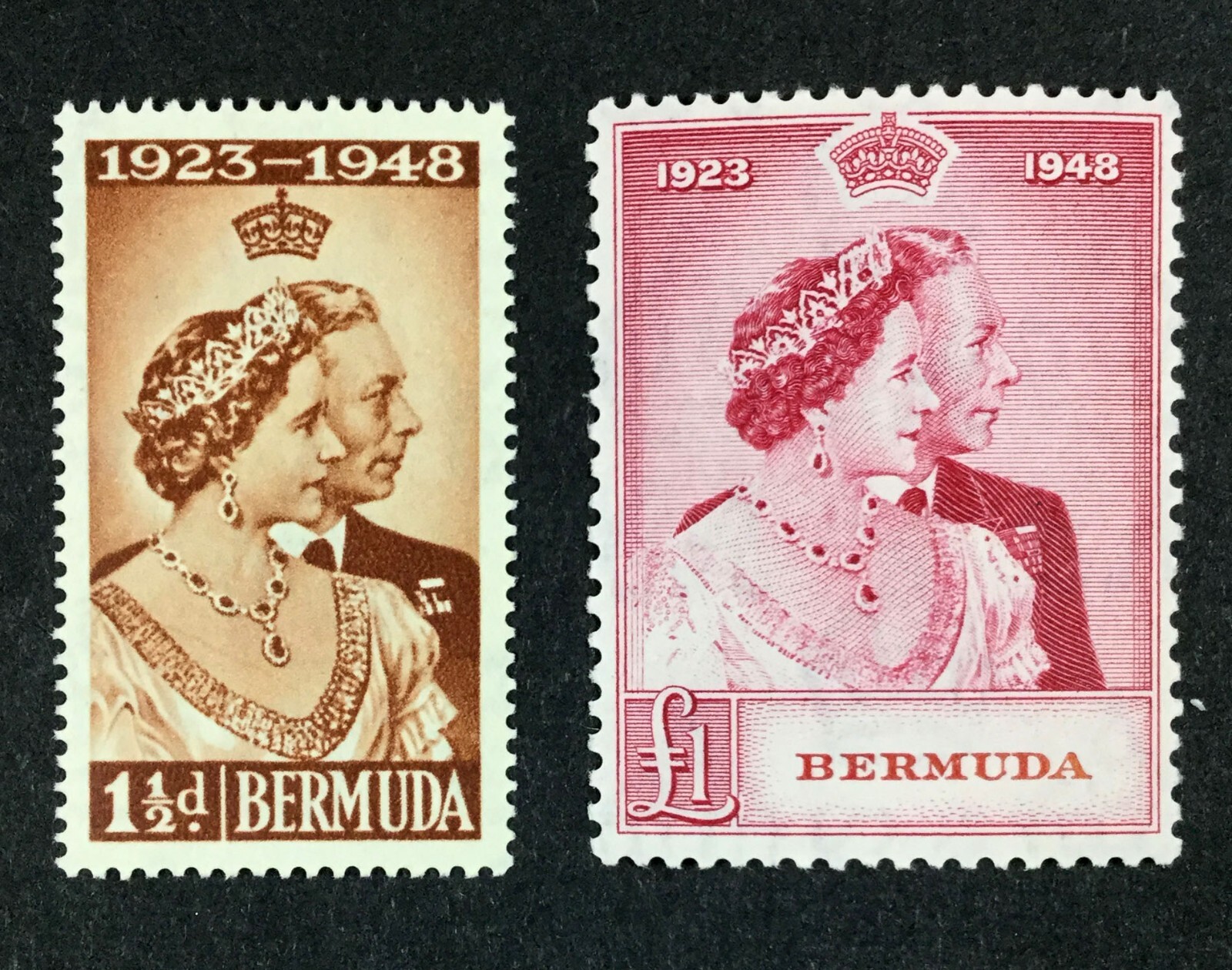 MOMEN: BERMUDA SC #125-126 1948 MINT OG NH £45+ LOT #68354