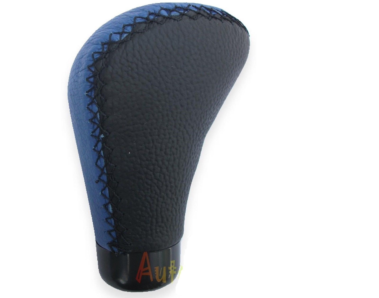 Pomello Cambio Universale Pelle Blu Nero Auto Sportive Classiche linq