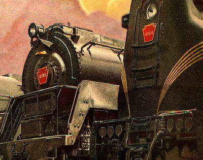 Pennsylvania Railroad New Retro Poster 100 Year Anniversary Art Deco Print 116-