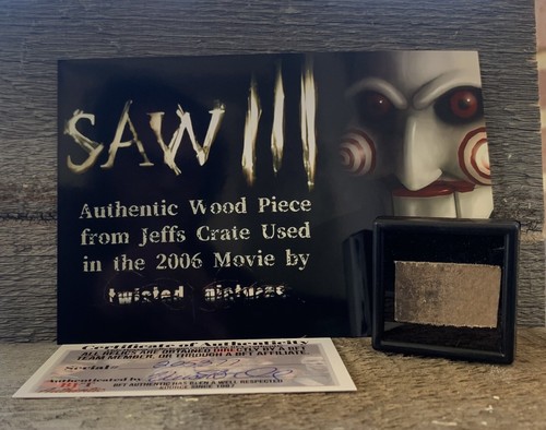 Saw III Movie Authentic Prop Jeff's Wooden Crate Relic Horror | eBay