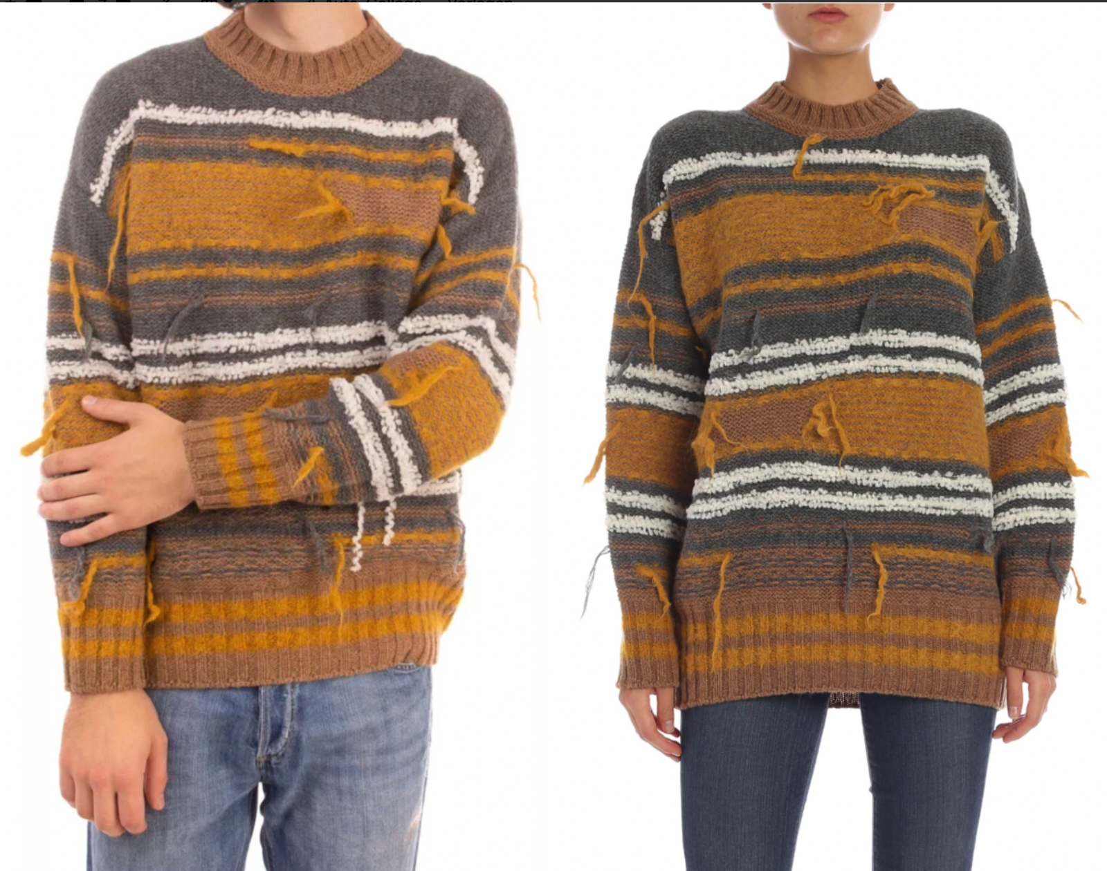 Pre-owned Missoni M  Runway Distressed Oversized Knit Sweater Pullover Jumper Unisex In Multicoloured