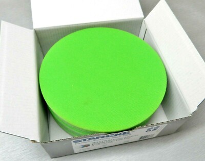 STARCKE Flexible Foam Hook & Loop 6  Grip Discs 4000 Grit Green 10-Pack Germany