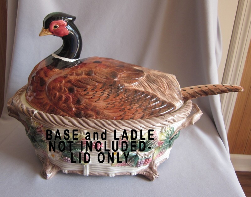 Figural Pheasant Tureen LID ONLY Fitz Floyd Wild Berries Pheasant
