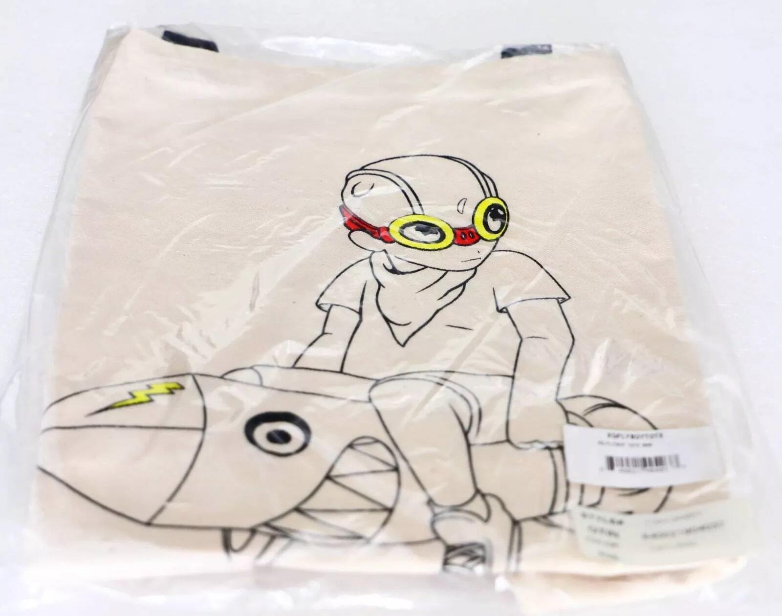 NOS SEALED Hebru Brantley Flyboy Rocket Boy Canvas Tote Bag XQ Rare Unopened NEW