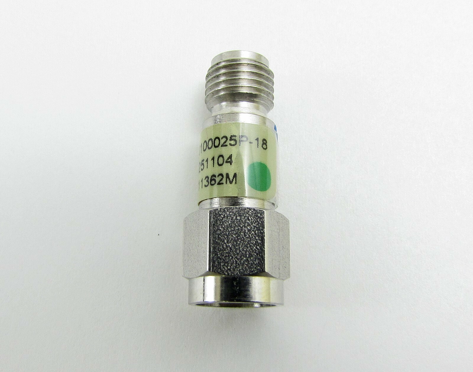 Aeroflex / Weinschel Inc 20100025P-18 Fixed Attenuator, SMA-M to SMA-F, 9.0 dB