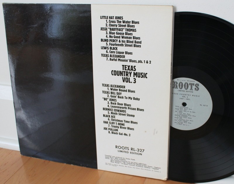 TEXAS COUNTRY MUSIC Vol. 3 LP (Saydisc 327, UK) VG++ Rare Blues