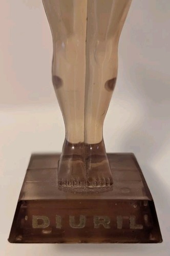 1958 Merck Mid Century Advertising Water Filled Female Form Statue - Atomic Age