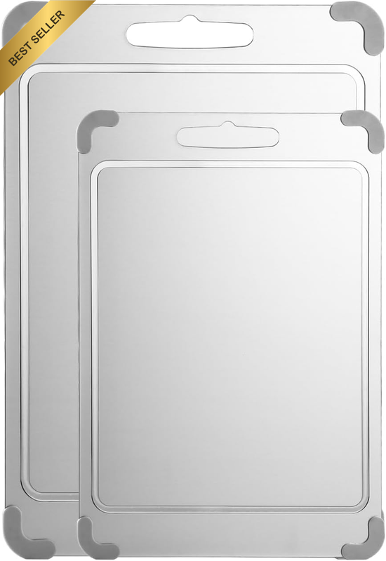 2-Piece Titanium Cutting Board Set - 36×25Cm & 29×20Cm Double Sided Chopping Boa