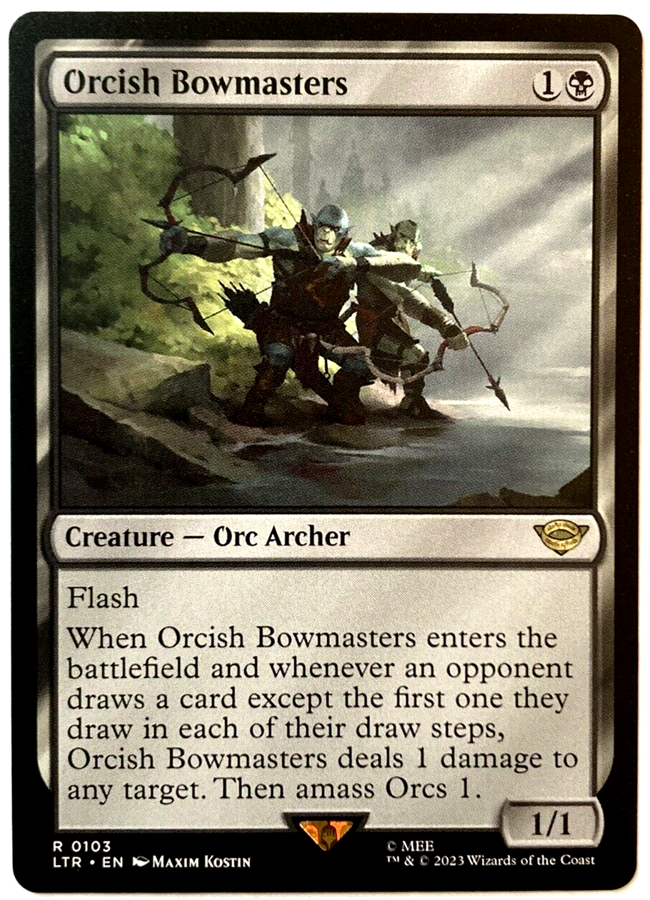 オークの弓使い Orcish Bowmasters x3 foil orcish-bowmasters-prerelease-