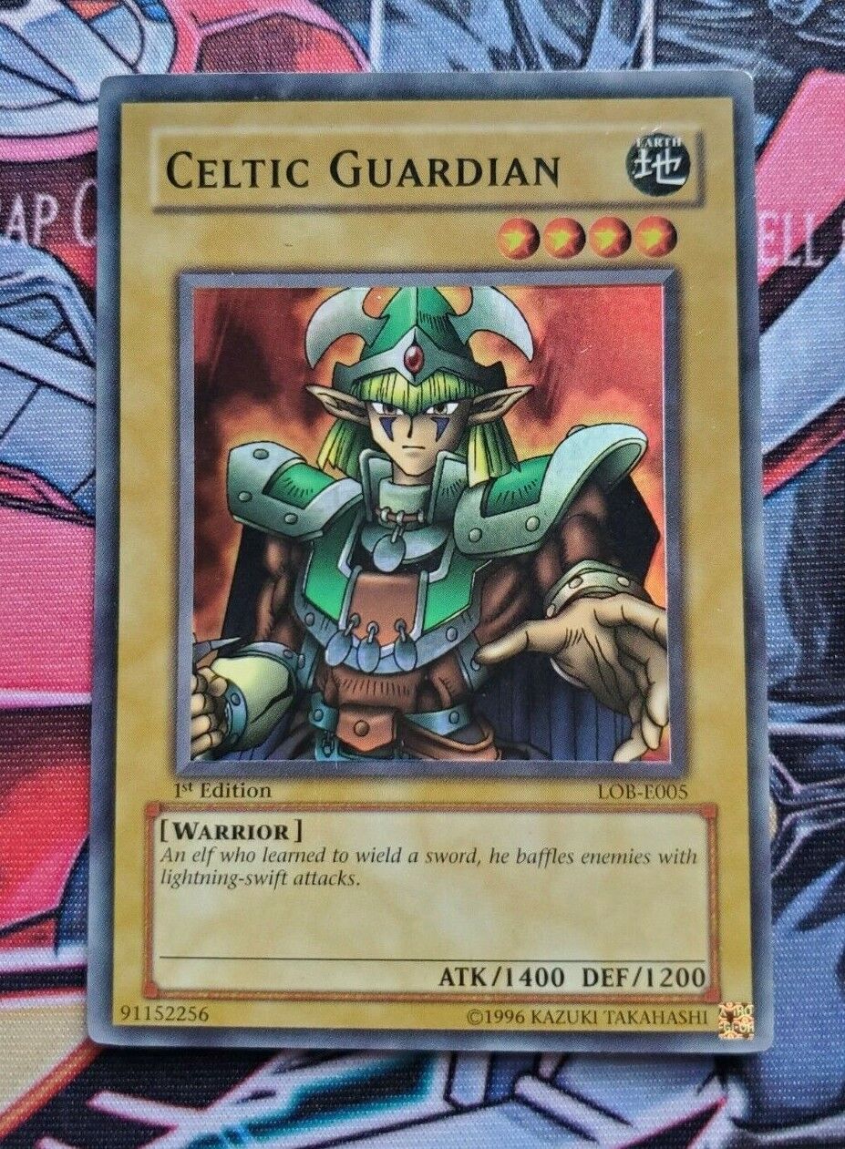 Celtic Guardian LOB-007 Super Rare 1st Edition Yugioh LP | eBay Celtic Guardian LOB-007 Super Rare 1st Edition Yugioh LP | eBay