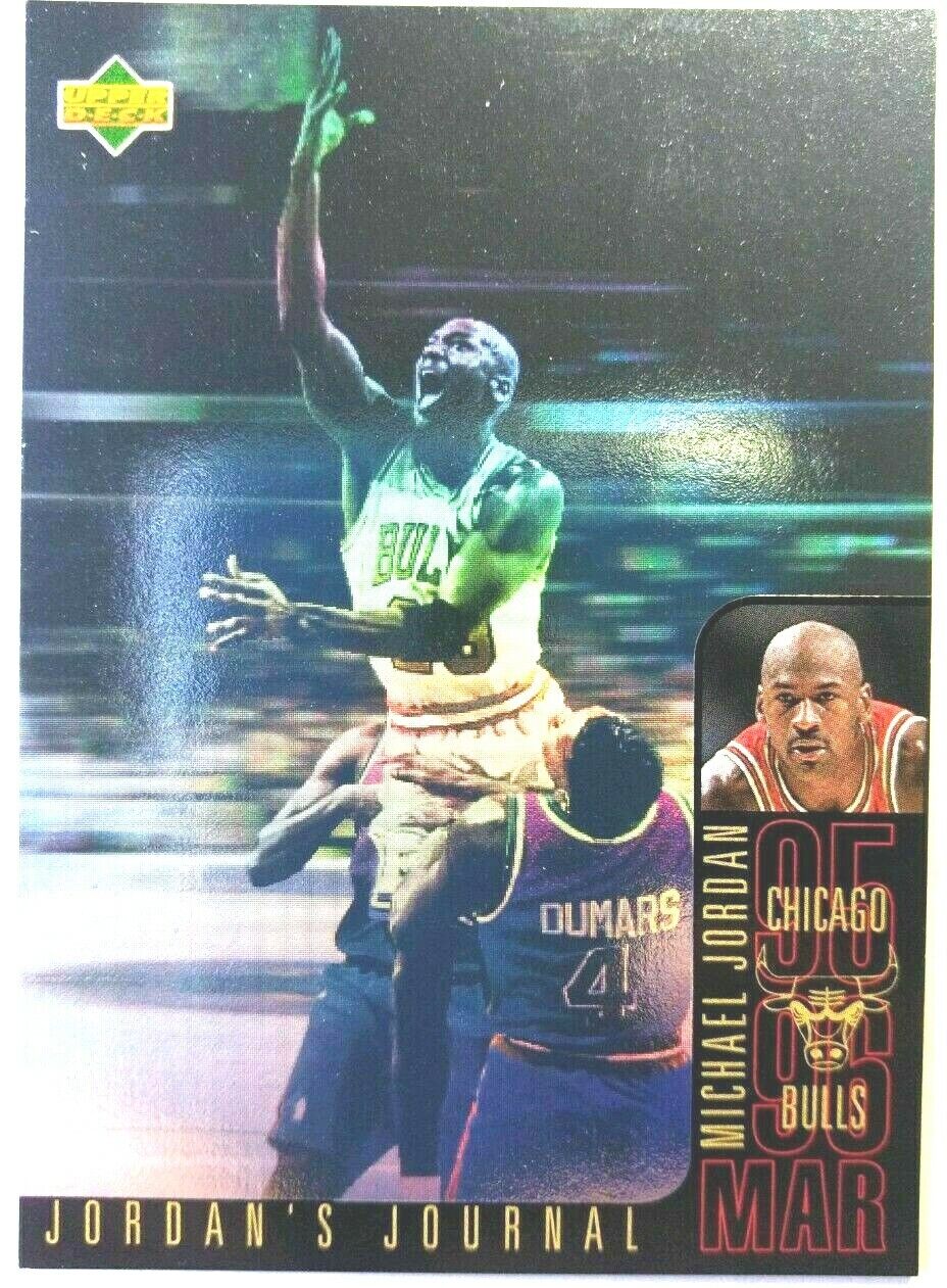 MICHAEL JORDAN 1996 UPPER DECK JORDAN JOURNAL HOLOGRAM CARD MICHAEL JORDAN 1996 UPPER DECK JORDAN JOURNAL HOLOGRAM CARD
