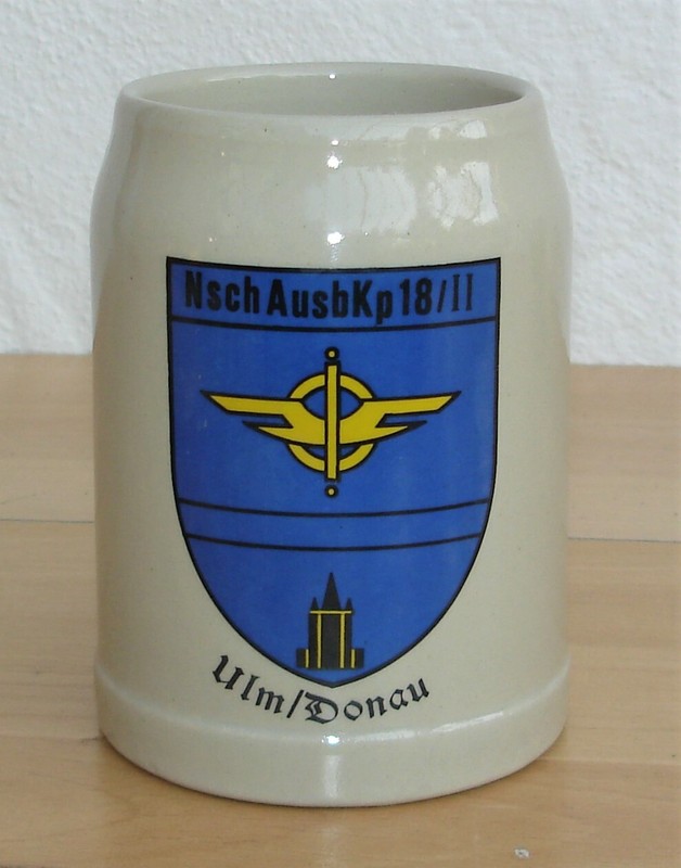 Bw Reservisten Bierkrug - Nschausbkp.18 / 2 -- Ulm Donau 