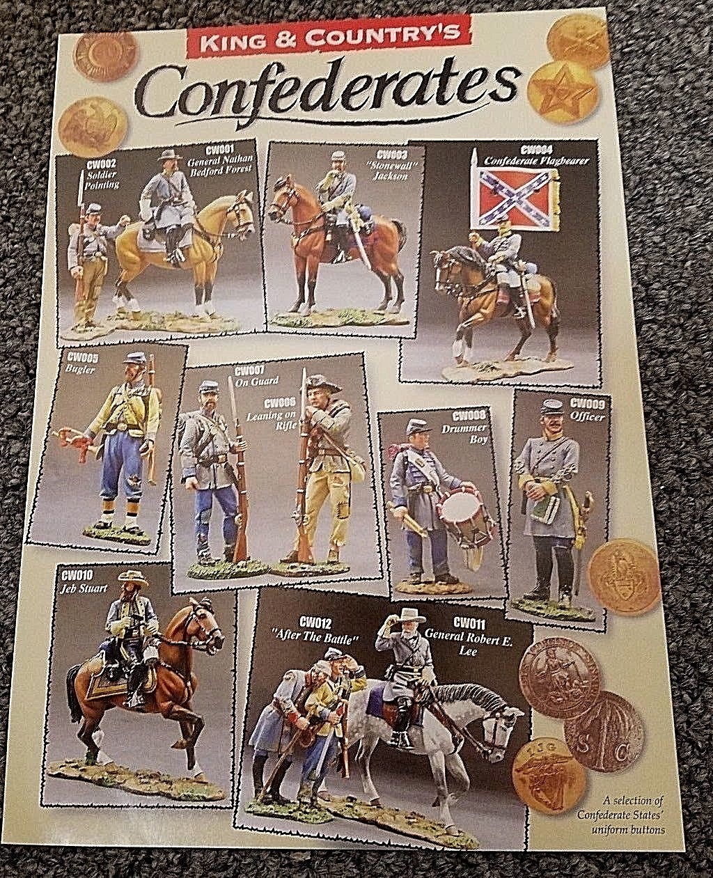RARE King & Country's Confederates Brochure (2007) One-Page